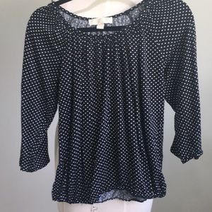 Michael Kors Black Polka Dot blouse